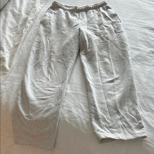 Aritzia sweatfleece mega straight pant